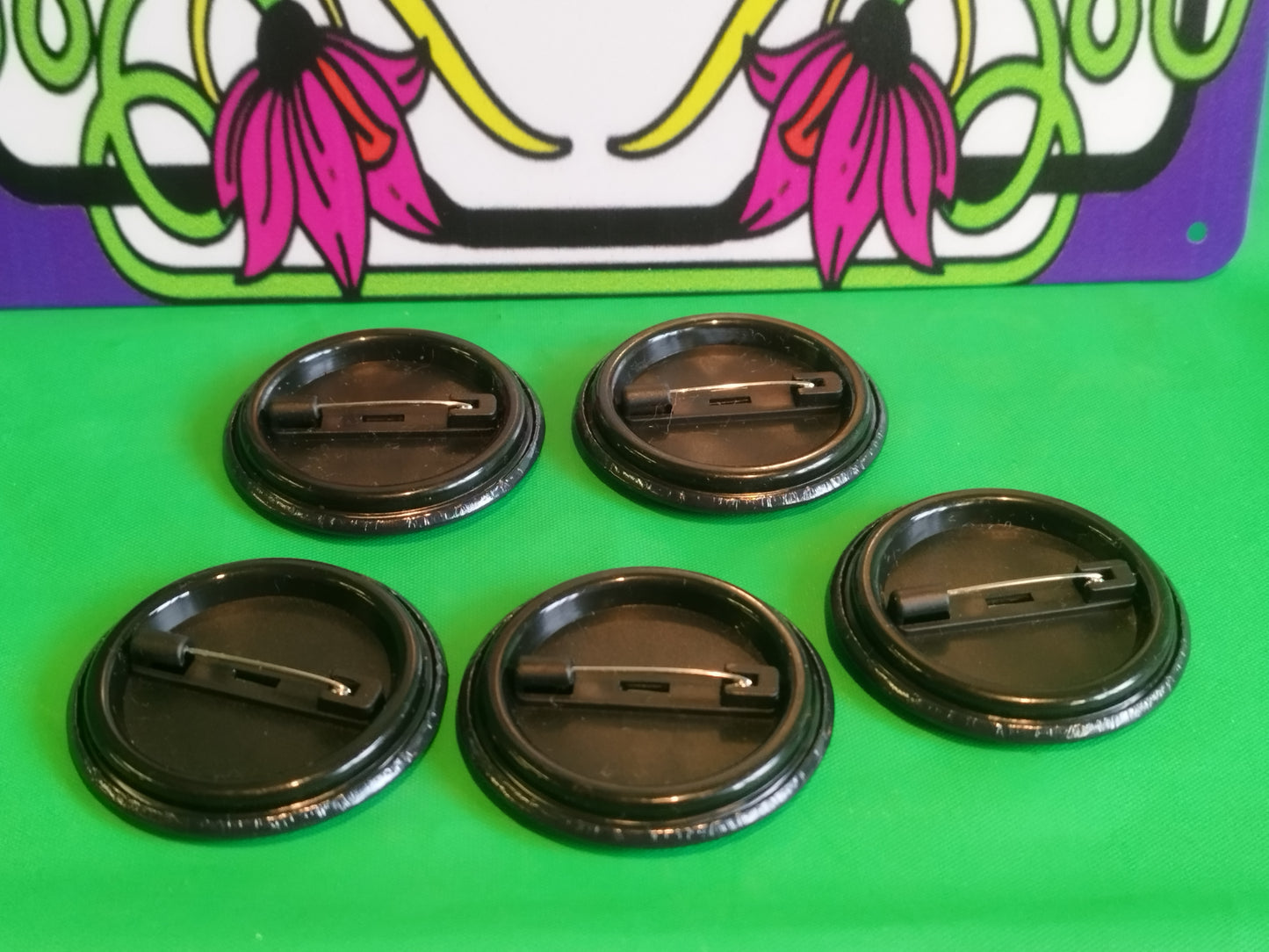 Set of 5 Crap Shak Pin Badges