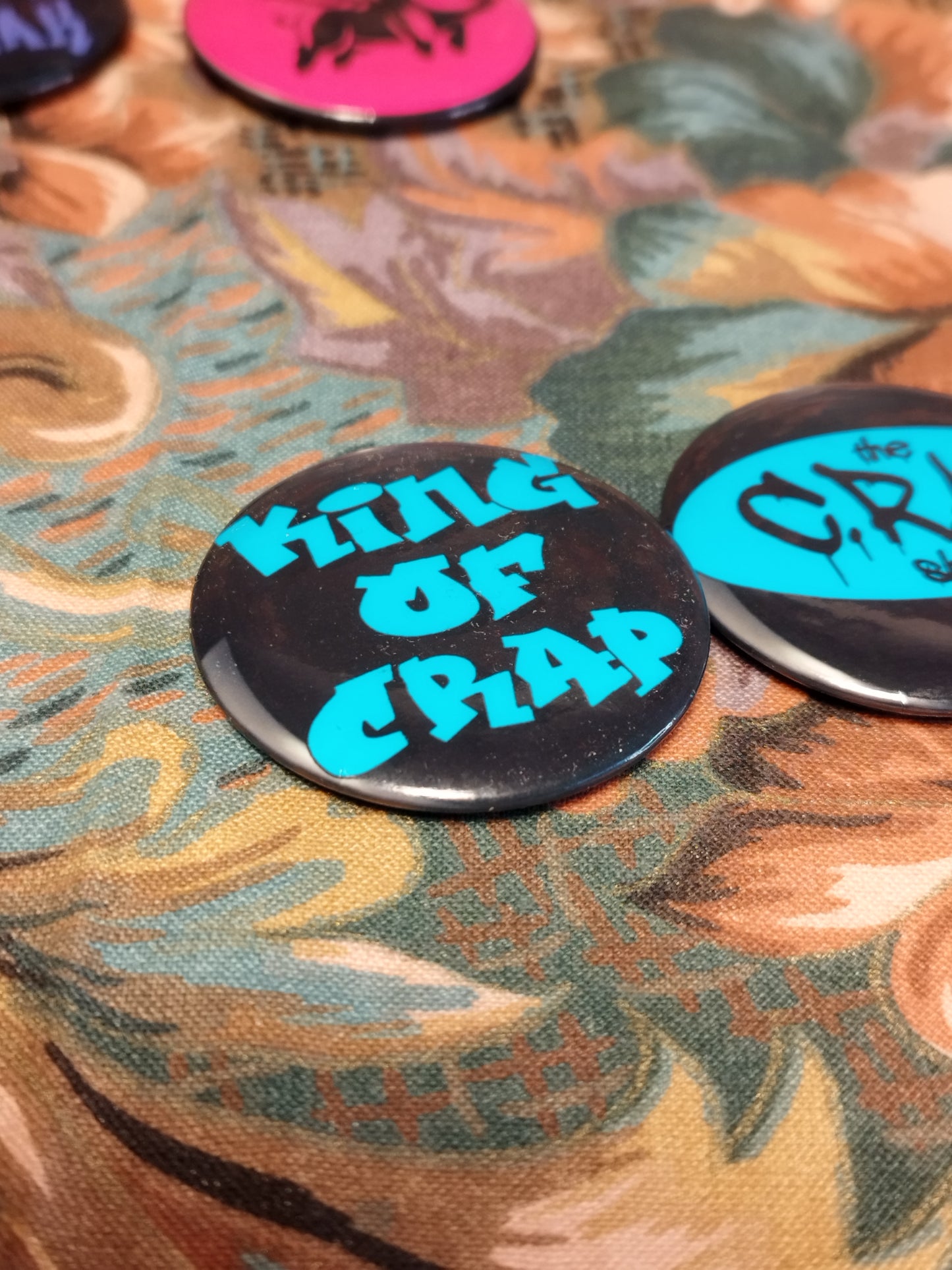 Pair Of Crap Pin Badge