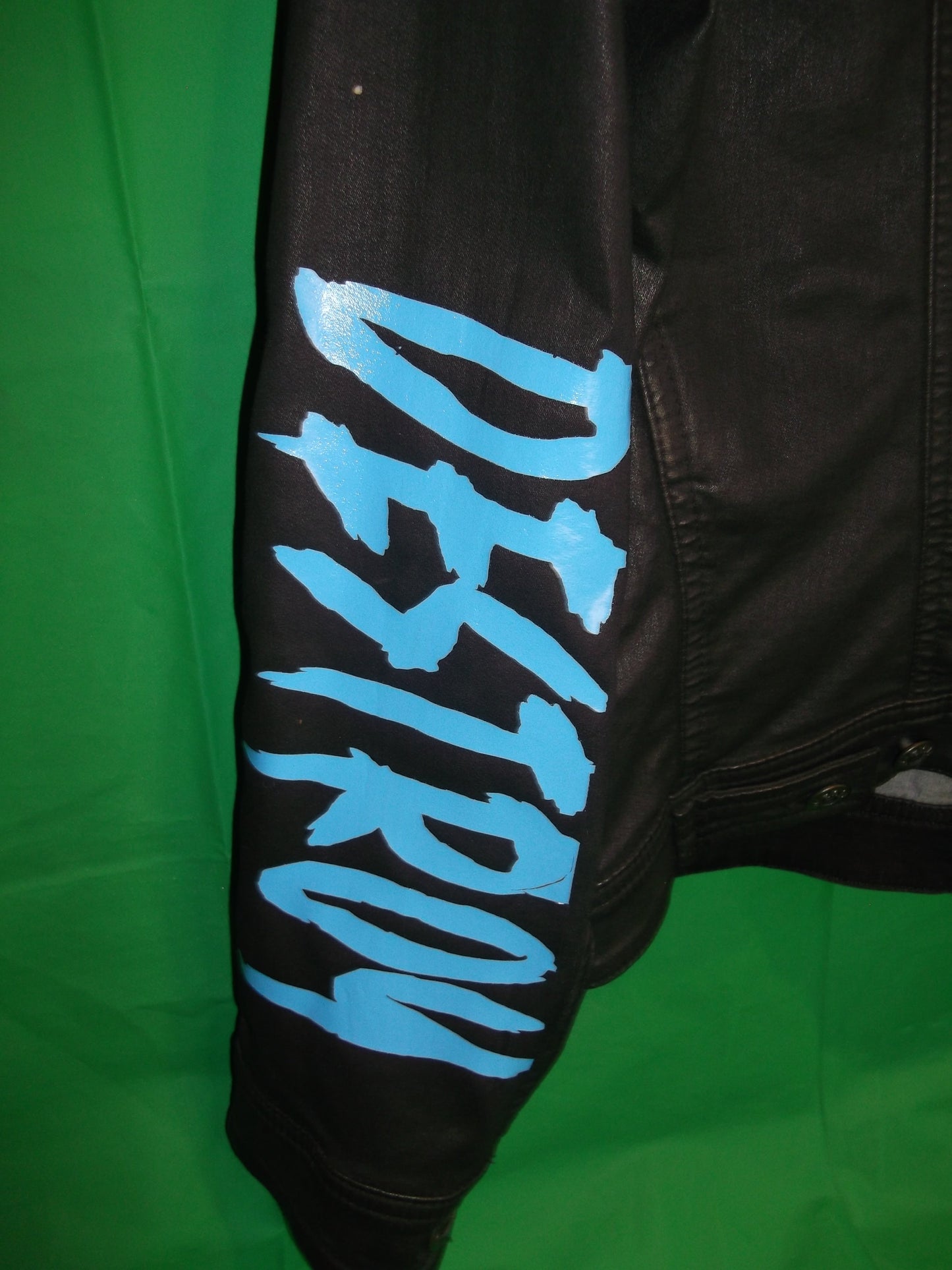 Custom Crap Shak Black Denim Jacket