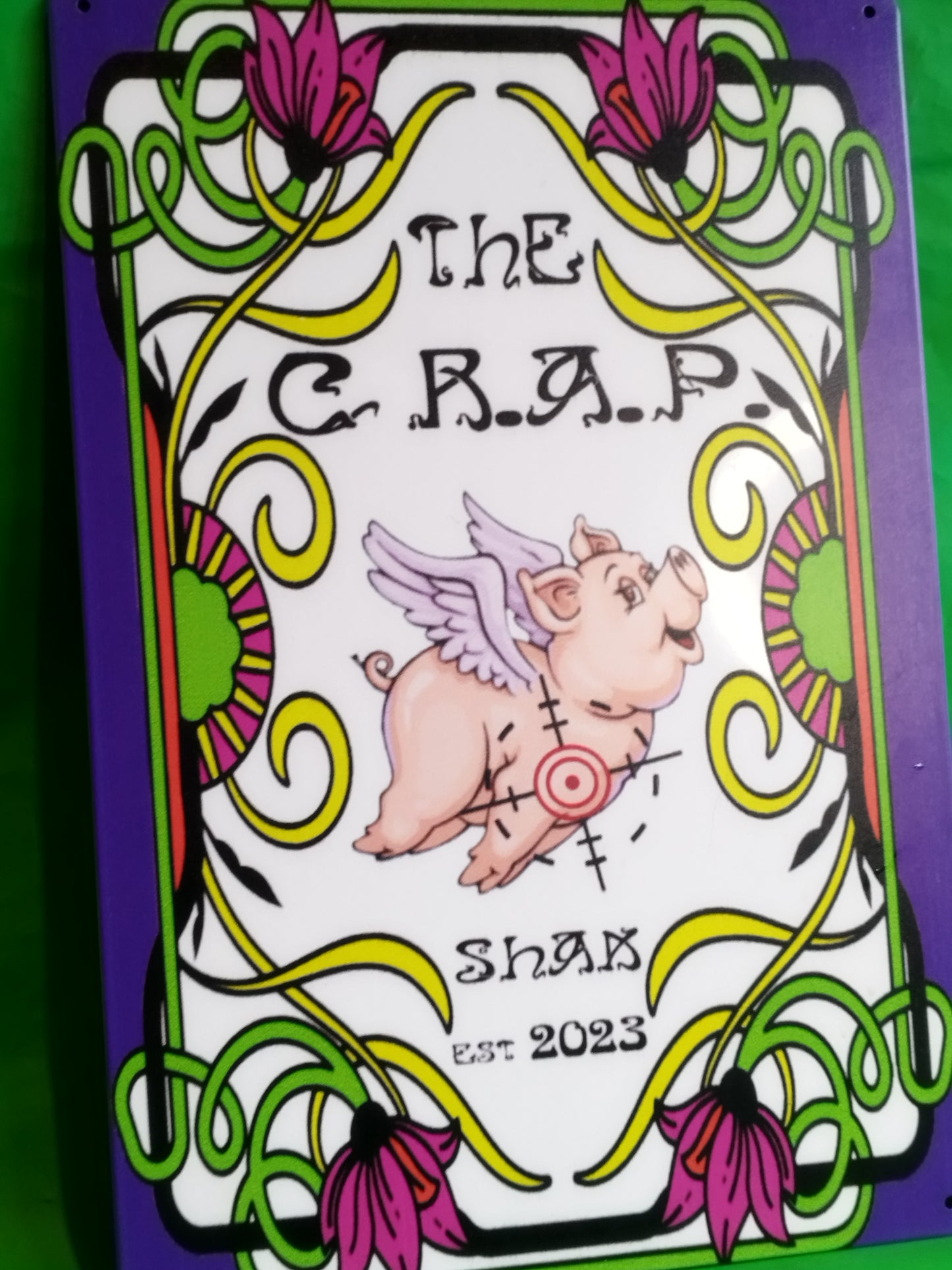 Crap Shak Tin Metal Sign