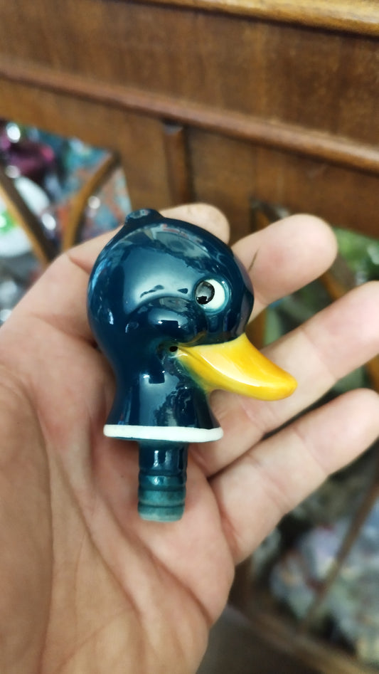 Cute vintage duck head drinks pourer