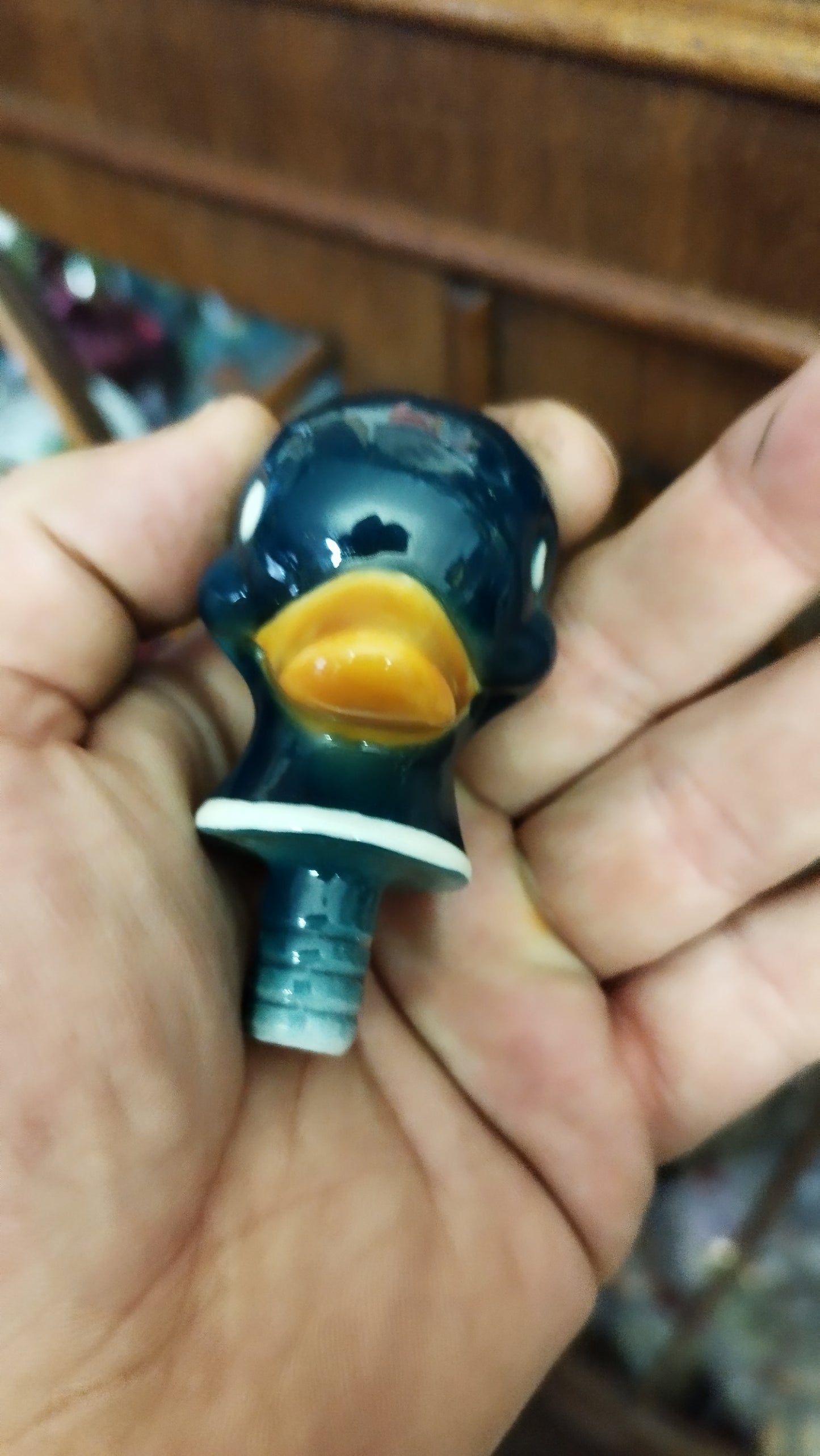 Cute vintage duck head drinks pourer