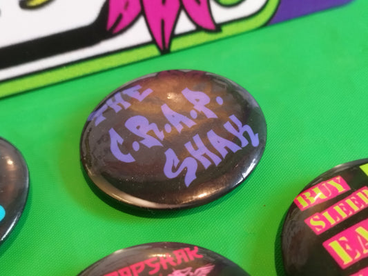 The Crap Shak Logo Pin Badge