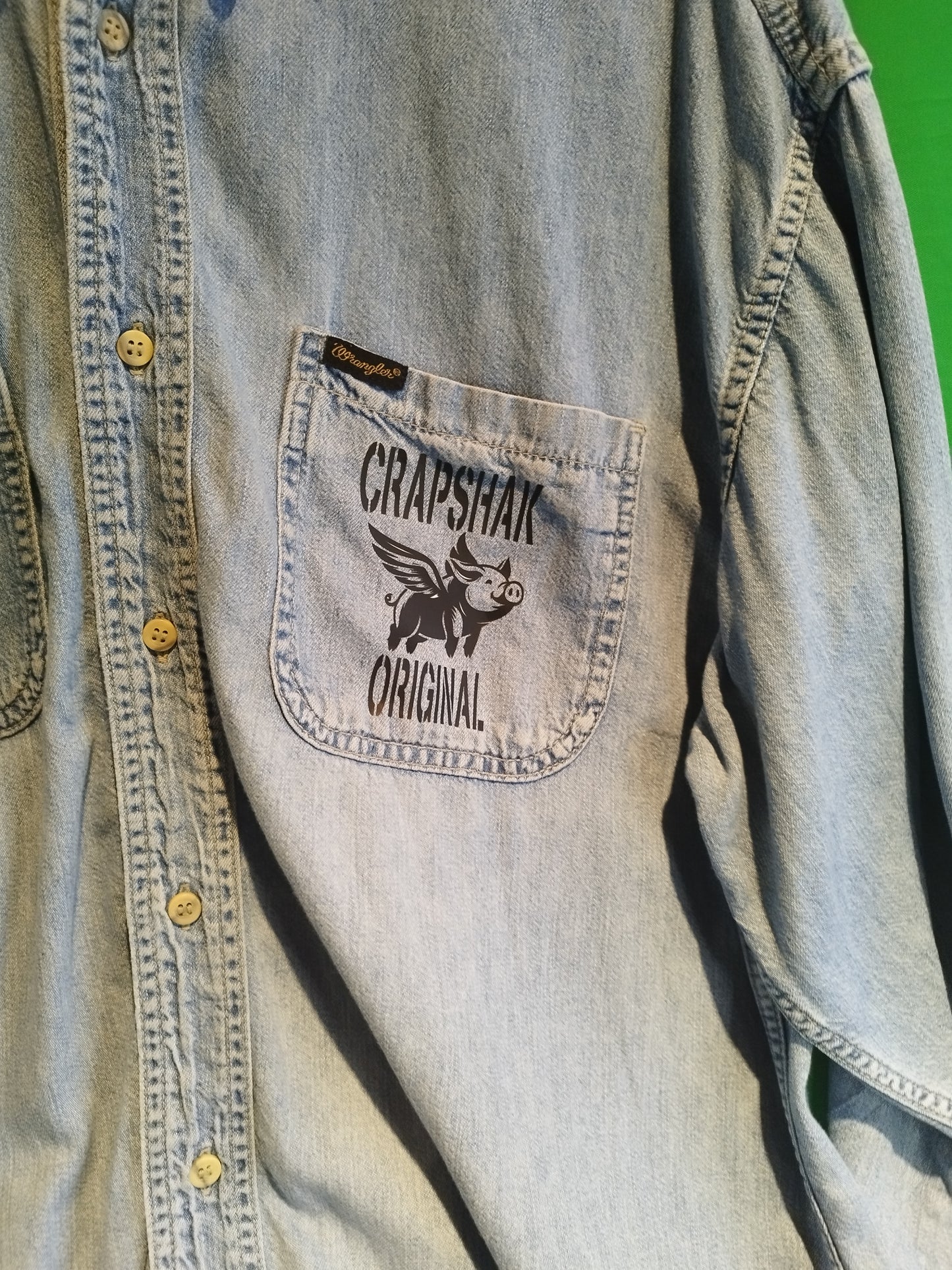 Custom Automobiles Crap Shak Denim Shirt