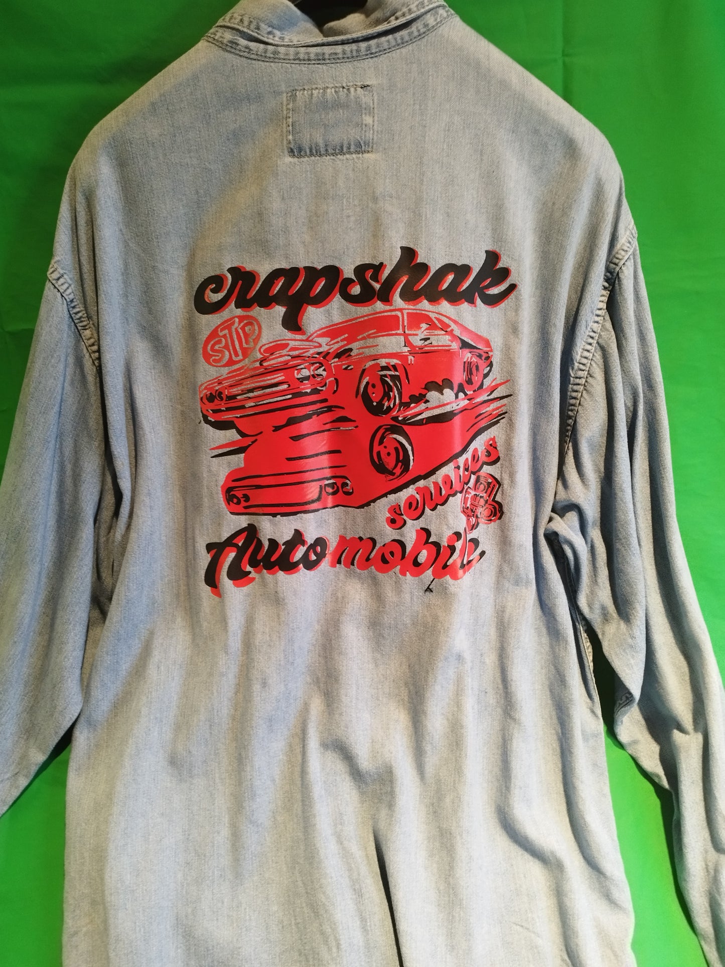 Custom Automobiles Crap Shak Denim Shirt