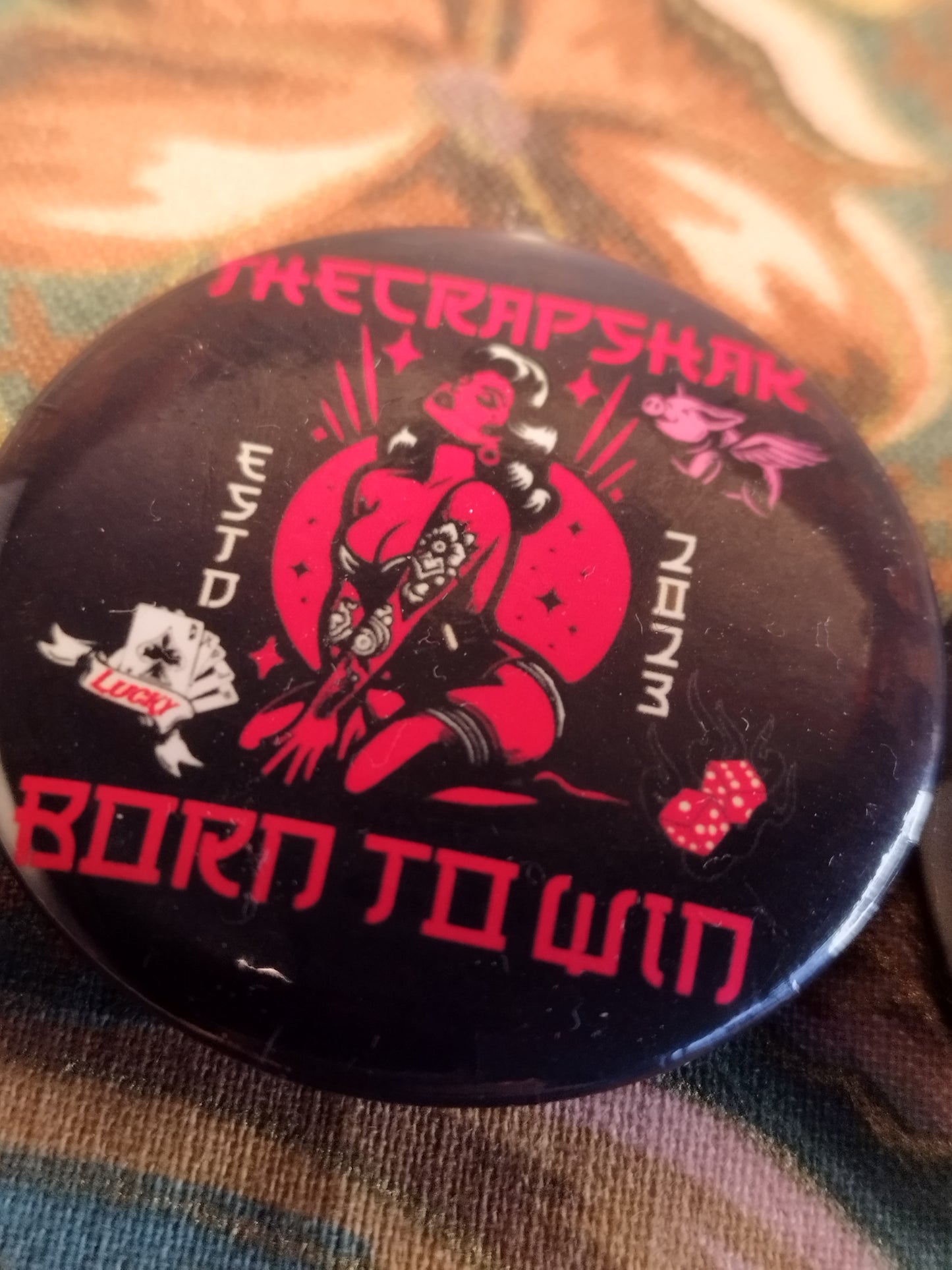 Pair of Custom Pin Badges