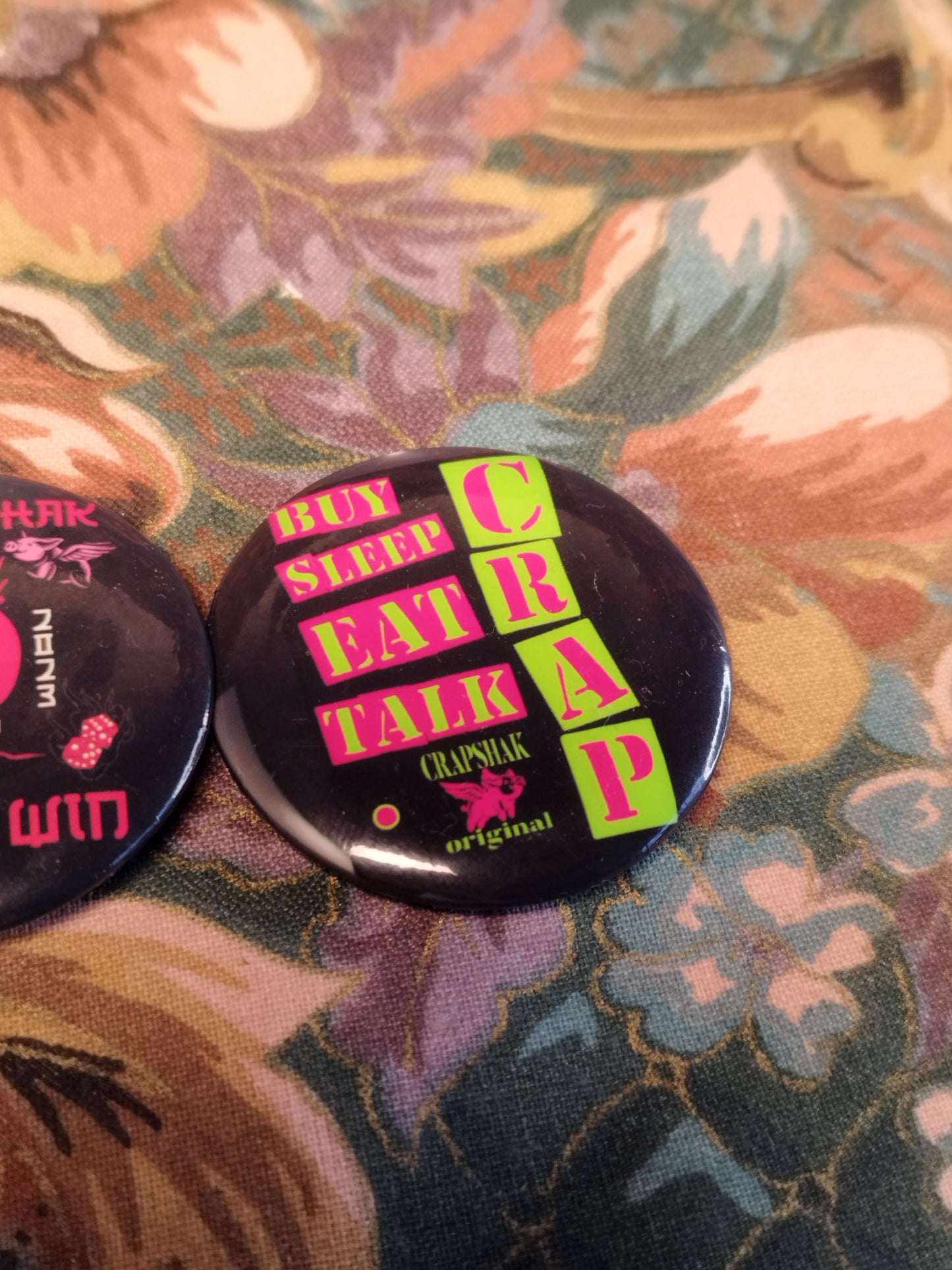 Pair of Custom Pin Badges
