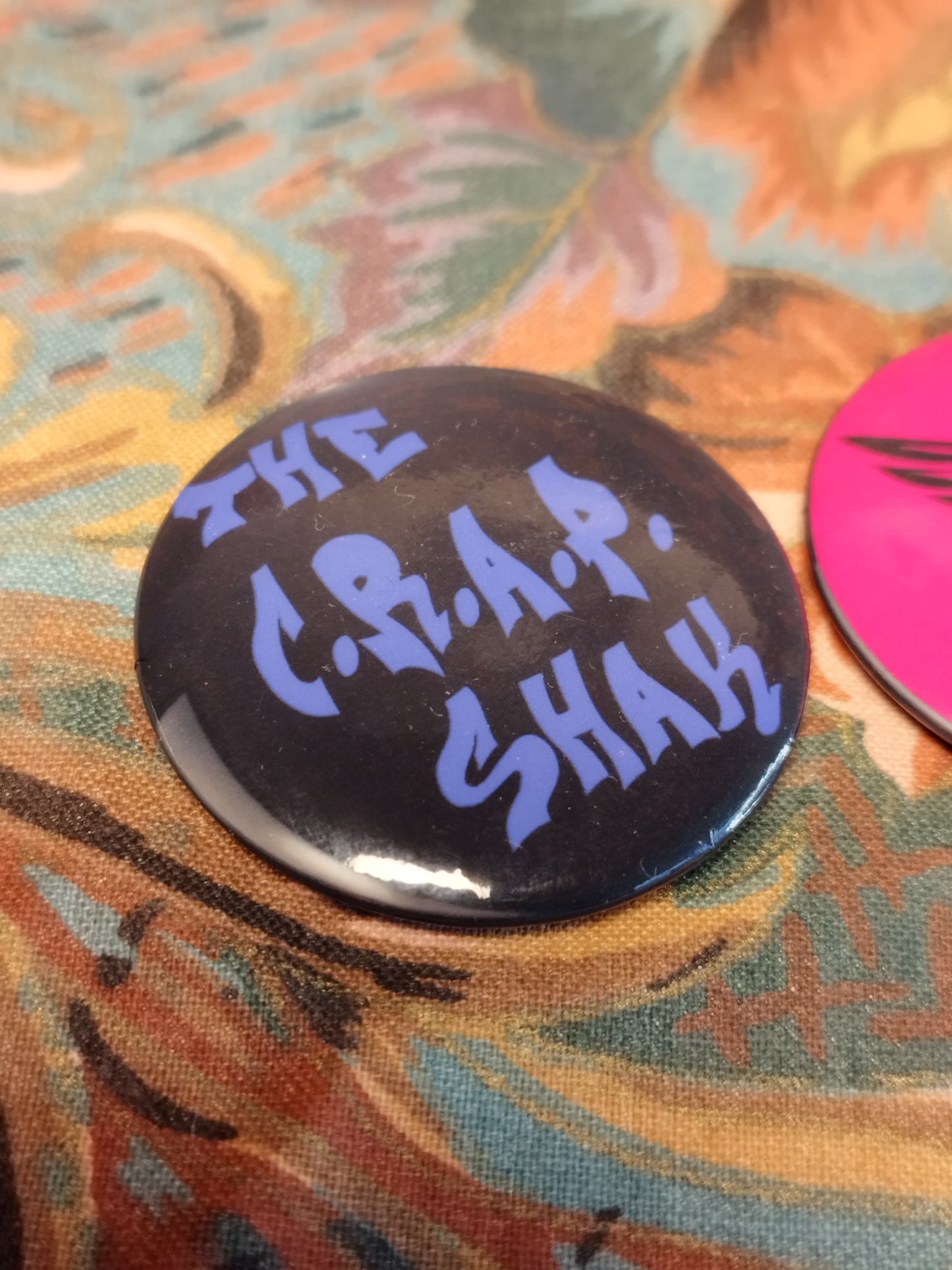 Pair of Crap Shak Logo Pin Badge