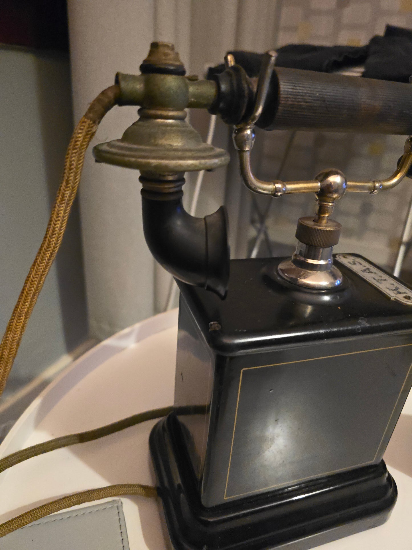 1880s K.T.A.S. European magnetic wind up phone