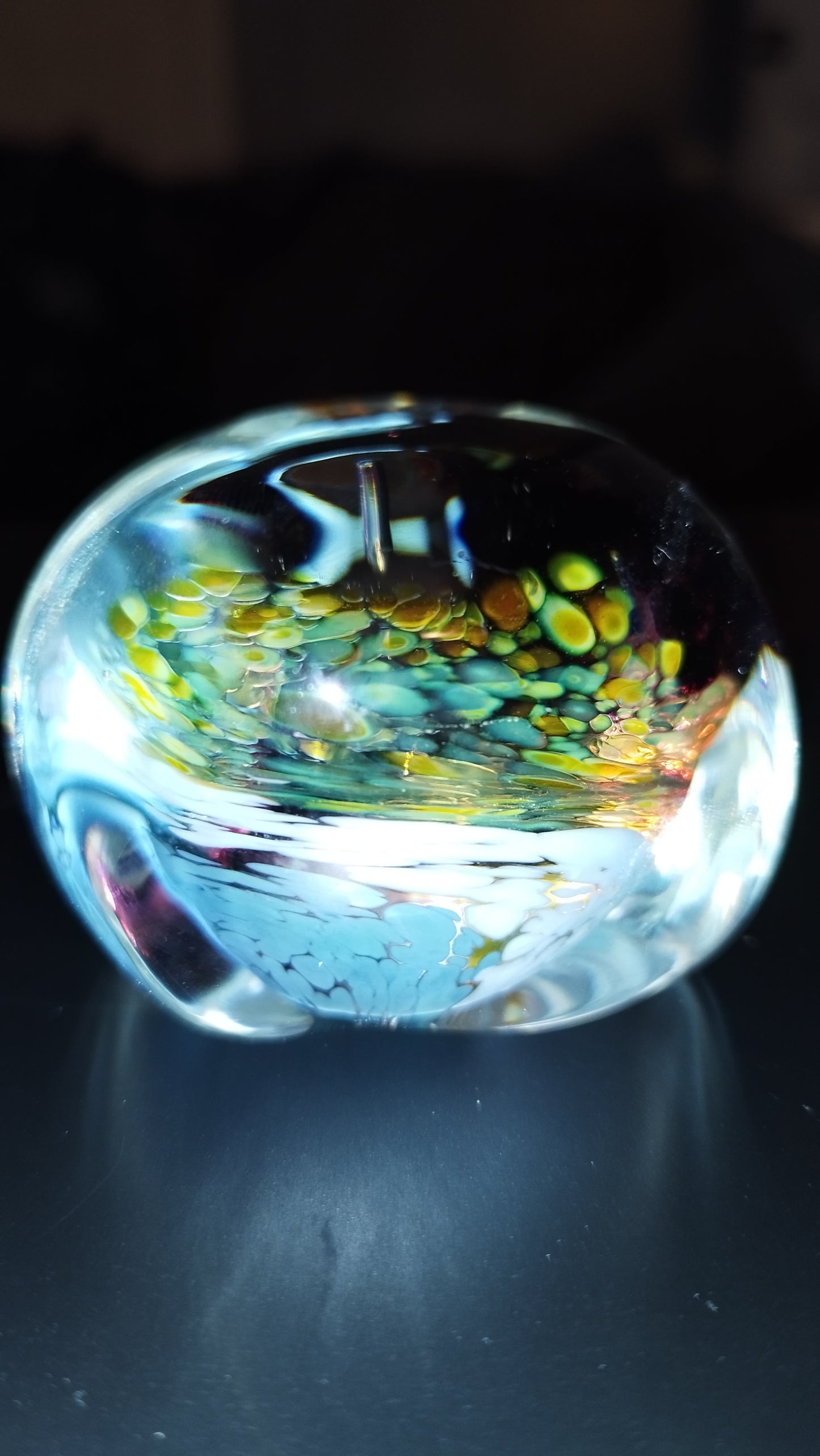 Selkirk glass paperweight