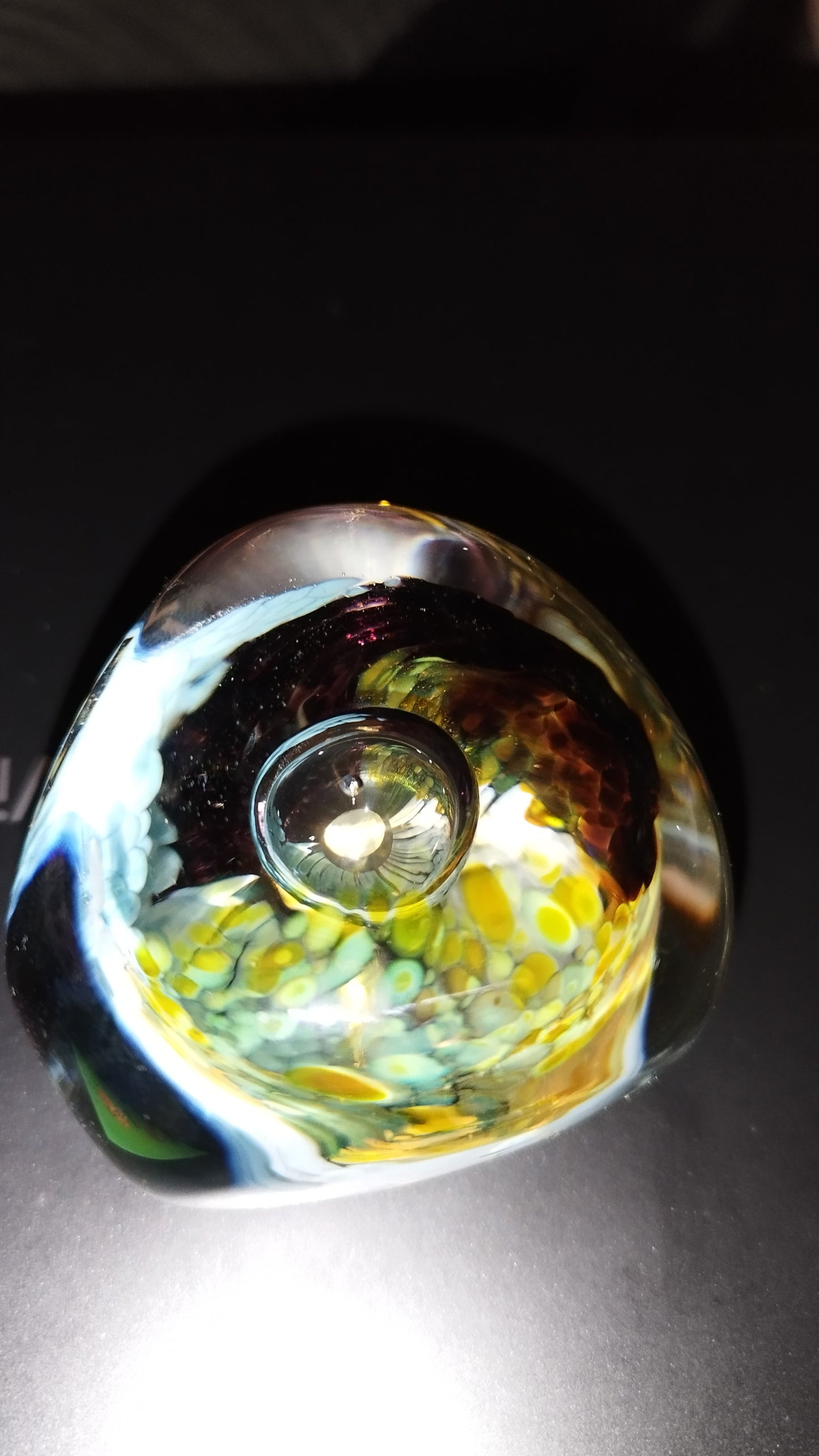 Selkirk glass paperweight