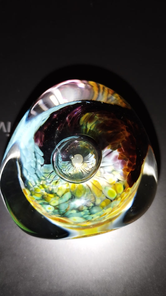 Selkirk glass paperweight