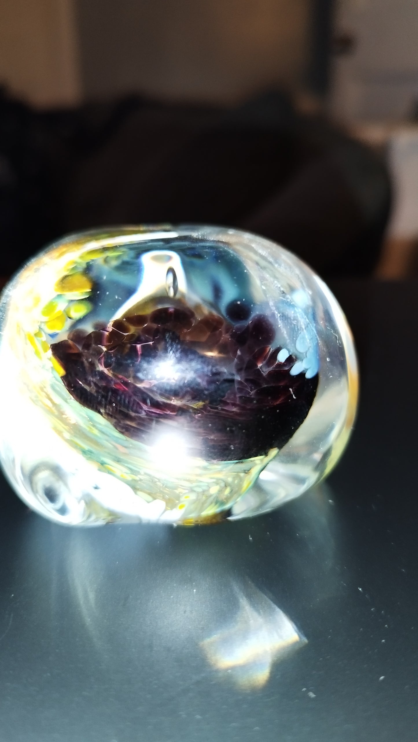 Selkirk glass paperweight