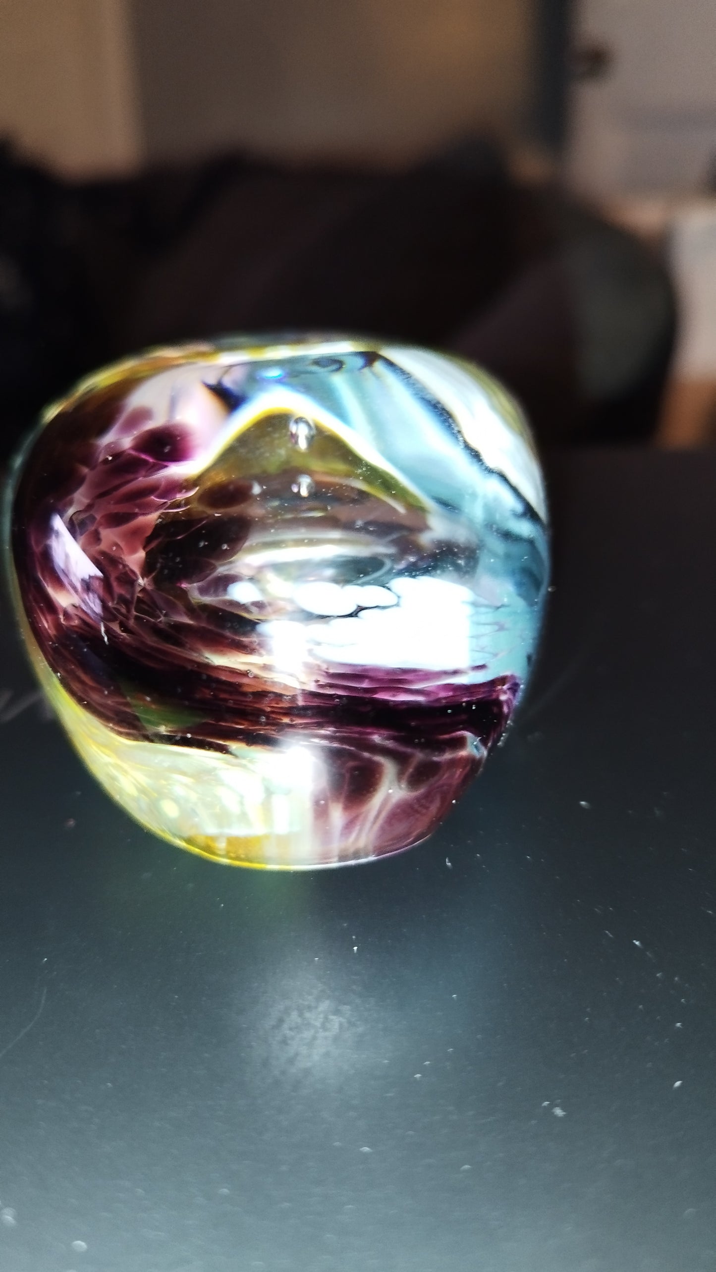 Selkirk glass paperweight