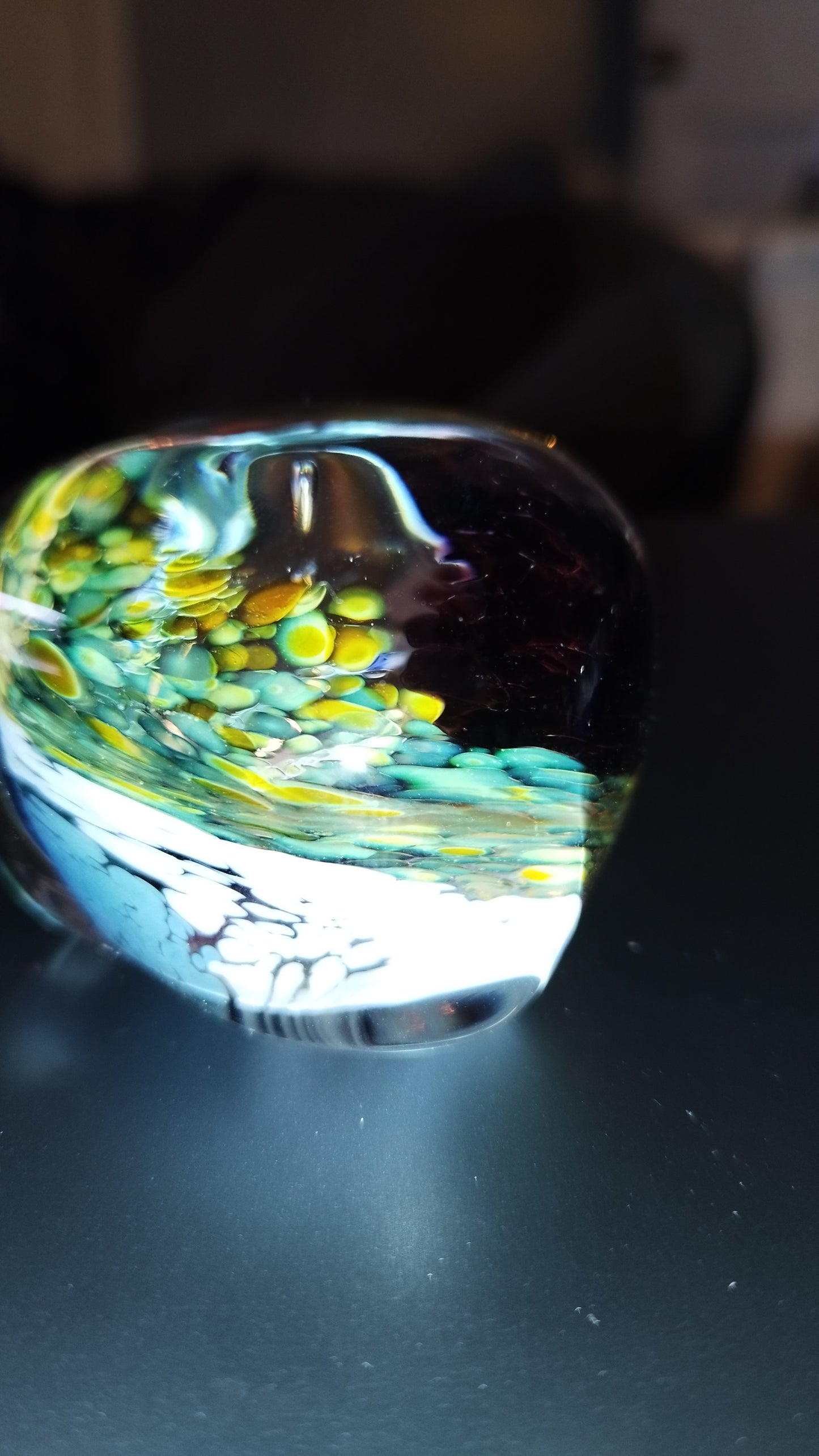 Selkirk glass paperweight